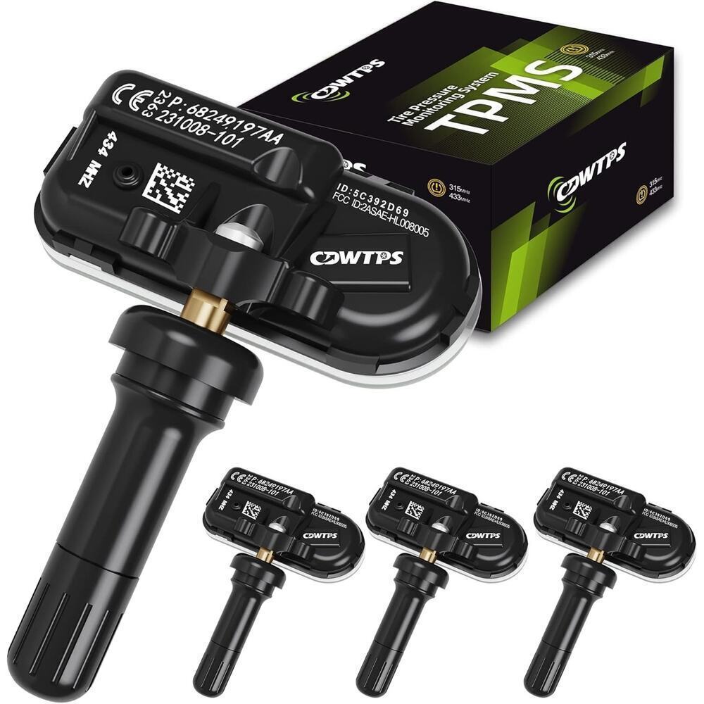 TPMS Sensor, 4-Pack 434MHz Tire Pressure Monitor Sensors